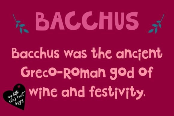 Bacchus Font for Bold Brand Messaging