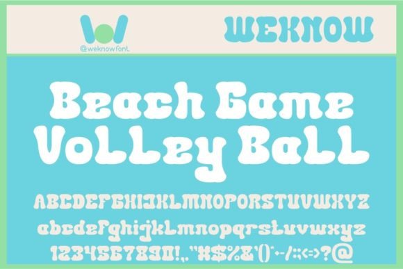 Beach Game: A Font That Brings the Coast to Your Creations