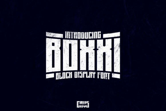 Boxxi: A Font for Editorial Elegance