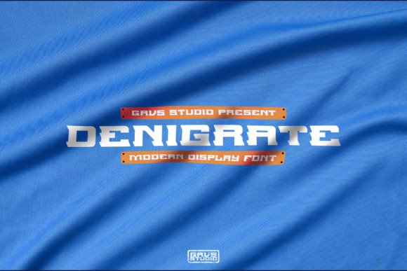 Denigrate: A Modern Display Font for Bold Digital Branding