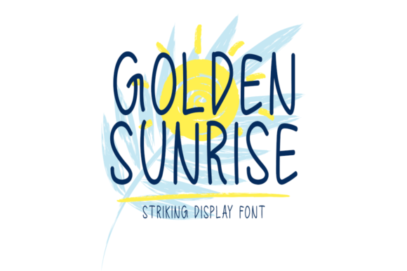 Golden Sunrise: A Vibrant Display Font for Editorial Design