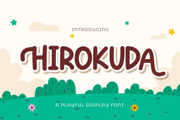 Hirokuda: A Playful Display Font for Editorial Design