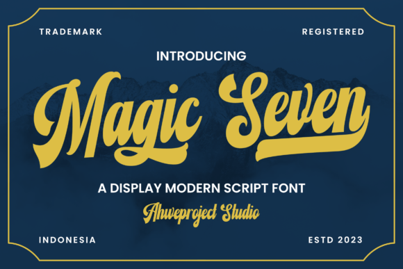 Magic Seven: A Versatile Display Script Font for Crafters and Designers
