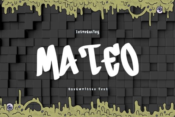 Mateo: A Handwritten Display Font for Creative Crafters