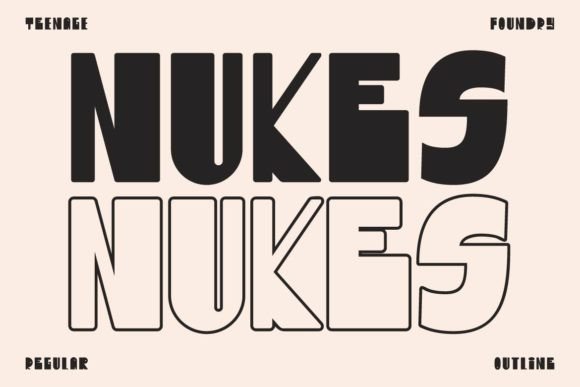Nukes Font Review for Bold Brand Campaigns