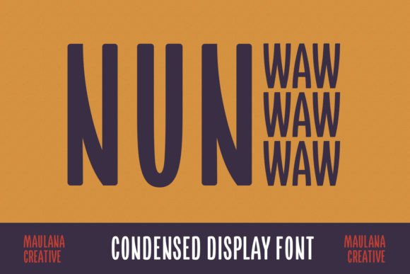 Nun Waw: A Modern Font for Editorial Design and Branding