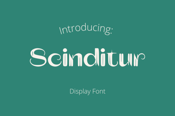 Scinditur: A Font That Bridges the Future and Tradition