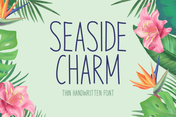 Seaside Charm: A Handwritten Font for Editorial Elegance