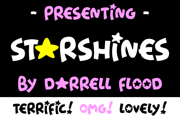 Starshines: A Display Font for Bold Visual Statements