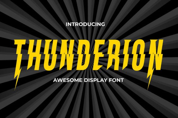 Thunderion: A Bold Display Font for Digital Design