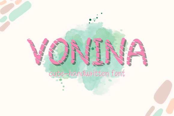 Vonina: A Playful Display Font for Handmade Creations