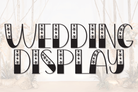 Wedding Display: A Font That Elevates Your Brand